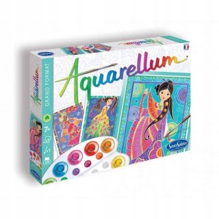 Aquarellum Glamour Girls Zestaw do Malowania Akwarelami dla Dzieci 7+