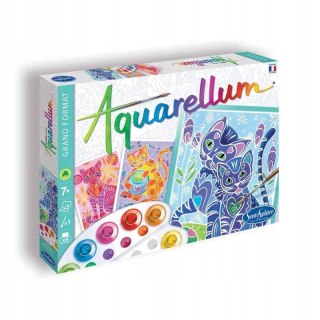 Aquarellum Koty Zestaw do Malowania Akwarelami dla Dzieci 7+