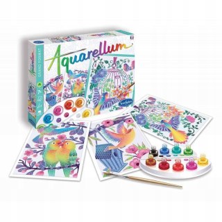 Aquarellum Ptaki Zestaw do Malowania Akwarelami dla Dzieci 7+