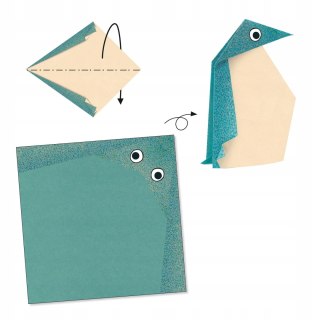 Zestaw Kreatywny ORIGAMI Zwierzęta Polarne 24 arkusze Djeco 5-10 lat