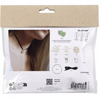 Zestaw do biżuterii Serce Naszyjniki z awenturynem DIY