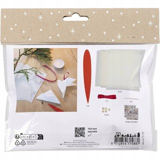DIY Origami Zestaw Gwiazdki i Gołębie 6 papierowych ozdób 5+