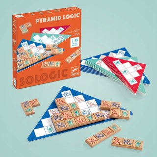 Djeco Pyramid Logic Gra logiczna i łamigłówka solo 15 zadań 7+
