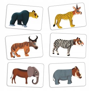 Gra Karciana Szybka ANIJUMBLE Złóż Zwierzę 4-12 Lat DJECO