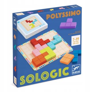 Gra Logiczna Solo POLYSSIMO 11 Klocków 30 Wyzwań DJECO 7+ lat