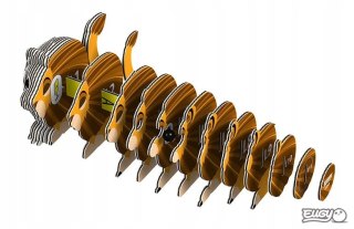 LEW Układanka Puzzle 3D z recyklingu EUGY 6+