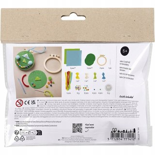 Mini zestaw do wyszywania Twarze 2 tamborki Kreatywne DIY 5 +