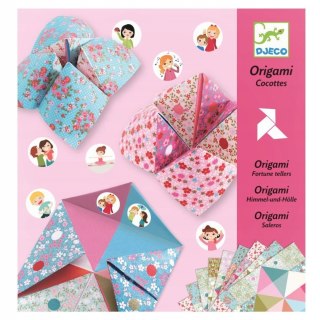 Origami Piekło Niebo z naklejkami 20 Arkuszy Djeco