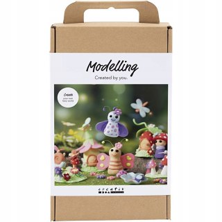 Zestaw DIY Świat Wróżek Modelowanie Silk Clay 7 kolorów 6 lat +
