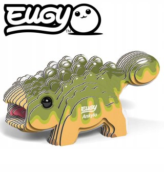 Dinozaur Ankylo Eugy 3D Eko Układanka Kartonowa Kreatywna Edukacyjna 6+