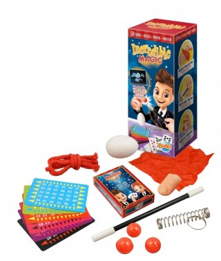 Zestaw magiczny dla dzieci INCREDIBLE Sztuczki iluzjonista 50 trików 7+