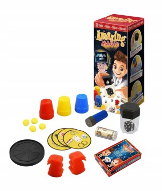 Zestaw magiczny sztuczki dla dzieci 7+ iluzjonista 50 trików Buki