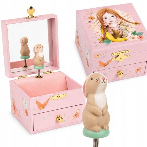 Moulin Roty Les Rosalies Pozytywka Szkatułka z Króliczkiem Drewniana 3+