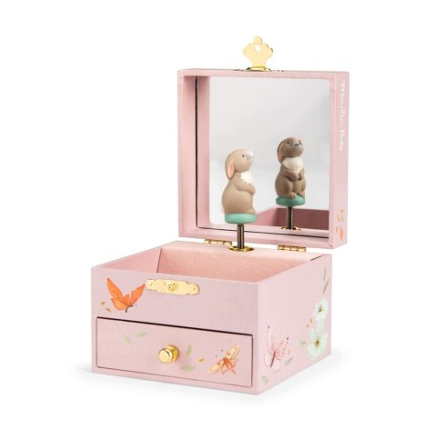 Moulin Roty Les Rosalies Pozytywka Szkatułka z Króliczkiem Drewniana 3+