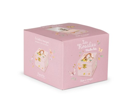Moulin Roty Les Rosalies Pozytywka Szkatułka z Króliczkiem Drewniana 3+