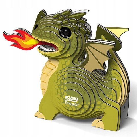 Smok Eugy 3D Eko Układanka Kartonowa Kreatywna Edukacyjna 6+