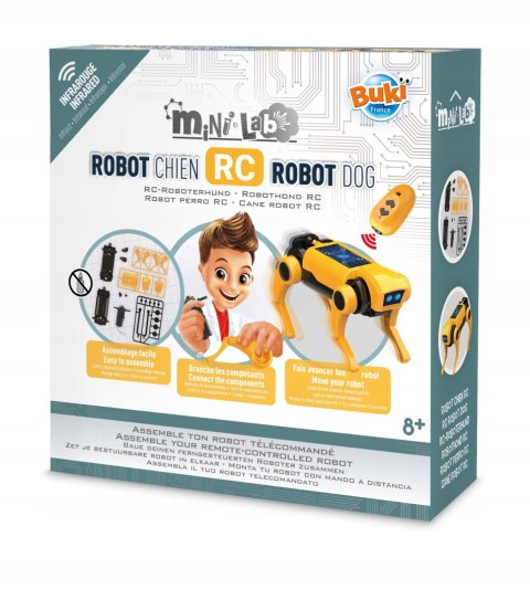 Buki Mini Lab Robot Pies do Złożenia Zdalnie Sterowany Pilot STEM 8+