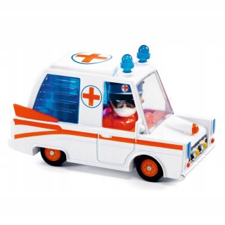 Djeco Crazy Motors Hurry Ambulance Autko Karetka Metalowe 3+