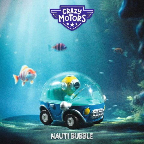 Djeco Crazy Motors Nauti Bubble Łódź Podwodna Metalowe Autko 3+