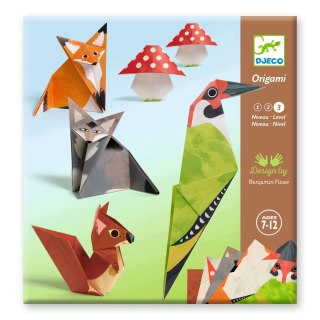 Djeco Origami Spacer w Lesie Zestaw Kreatywny DIY FSC 7+