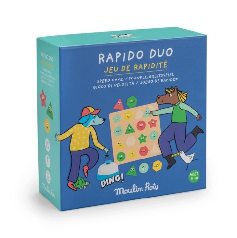 Djeco Rapido Duo Gra Zręcznościowa Refleks Szybkość 2 Graczy 4+