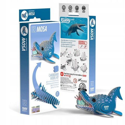 EUGY Mozazaur Mosasaurus Puzzle 3D EKO Układanka Model 25 el. 6+