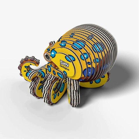 EUGY Ośmiornica Niebieskopierścieniowa Układanka Puzzle 3D EKO 62 el.