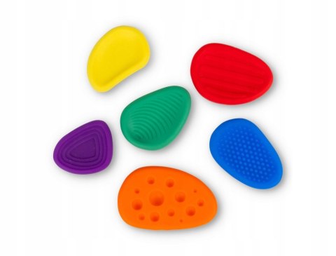 Kamienie Sensoryczne Antystresowe Fidget Worry Stones 6 szt Zabawka SI 3+