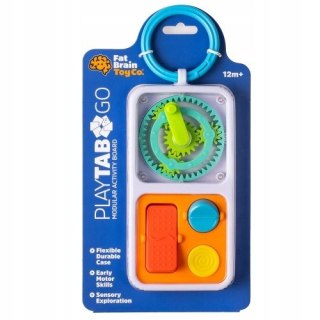 PlayTab Go sensoryczne kwadraty z zawieszką Montessori Fat Brain Toy 12m+