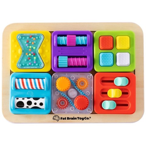 PlayTab Sensoryczny Kwadrat Klepsydra Montessori 12m+ Fat Brain Toys