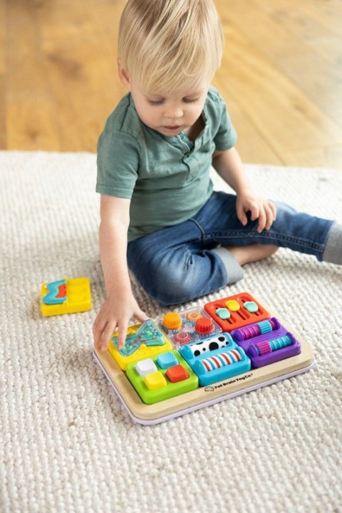 PlayTab Sensoryczny Kwadrat Klepsydra Montessori 12m+ Fat Brain Toys