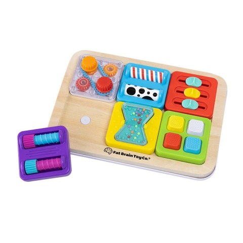 PlayTab Sensoryczny Kwadrat Klepsydra Montessori 12m+ Fat Brain Toys