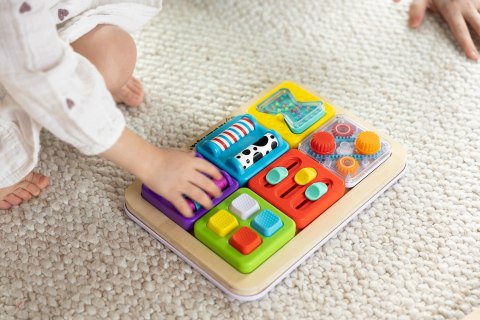 PlayTab Sensoryczny Kwadrat Klepsydra Montessori 12m+ Fat Brain Toys