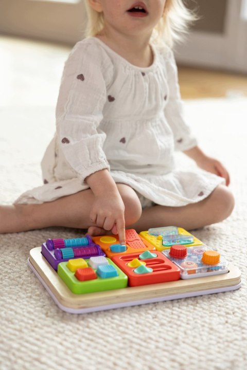 PlayTab Sensoryczny Kwadrat Klepsydra Montessori 12m+ Fat Brain Toys