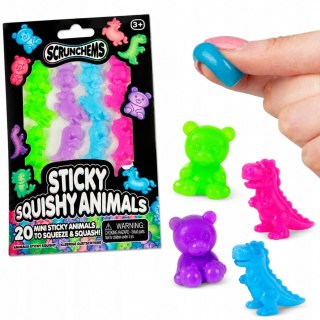 SCRUNCHEMS Lepkie Gniotki Zwierzątka Squishy Sensoryczne 20 szt.
