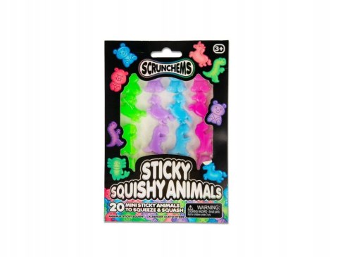 SCRUNCHEMS Lepkie Gniotki Zwierzątka Squishy Sensoryczne 20 szt.
