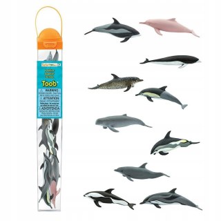 Safari TOOB Delfiny 10 Figurek w Tubie Montessori Edukacyjne 3+