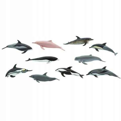 Safari TOOB Delfiny 10 Figurek w Tubie Montessori Edukacyjne 3+