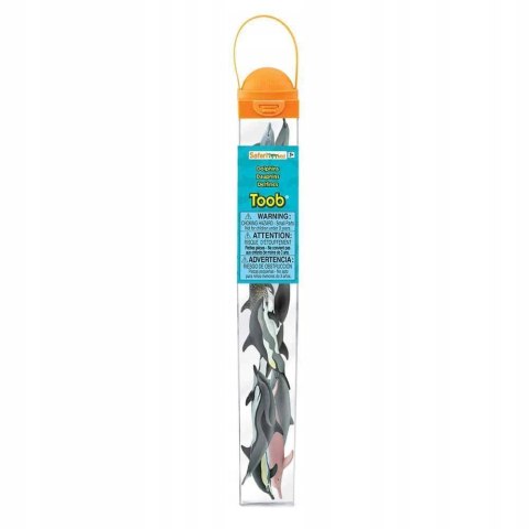 Safari TOOB Delfiny 10 Figurek w Tubie Montessori Edukacyjne 3+