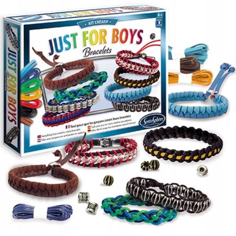 SentoSphere Bransoletki Just for Boys DIY Zestaw Kreatywny 8+