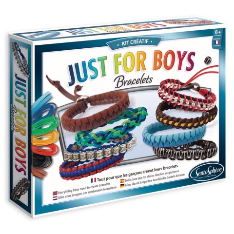 SentoSphere Bransoletki Just for Boys DIY Zestaw Kreatywny 8+