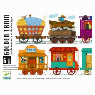 Gra Karciana Dokładaj wagony GOLDEN TRAIN 6-99 lat DJECO