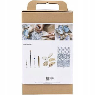 Zestaw Kreatywny Decoupage Muszle Ostryg DIY Rękodzieło dla Początkujących
