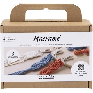 Zestaw do wyplatania makramy BRELOCZKI średnio zaawansowany DIY